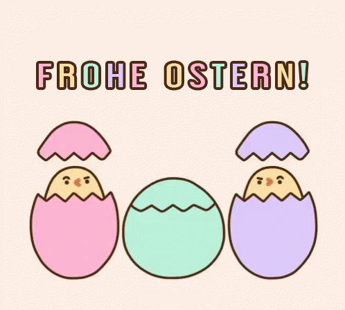 Frohe Ostern GIFs - 70 animierte Ostergrüße Bilder kostenlos