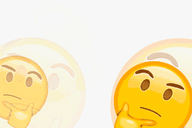 Le GIF di emoji pensanti
