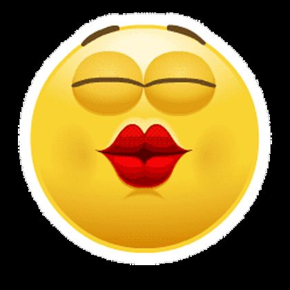Kyssande uttryckssymbol GIF