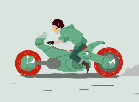 Motorcykel emoji GIF - 30 biker emoji animerade bilder