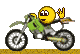 GIFs de emojis de motocicleta - 30 imagens animadas de motociclista