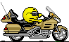 オートバイスタンプGIF | 30個のバイカーのスタンプアニメーション画像
