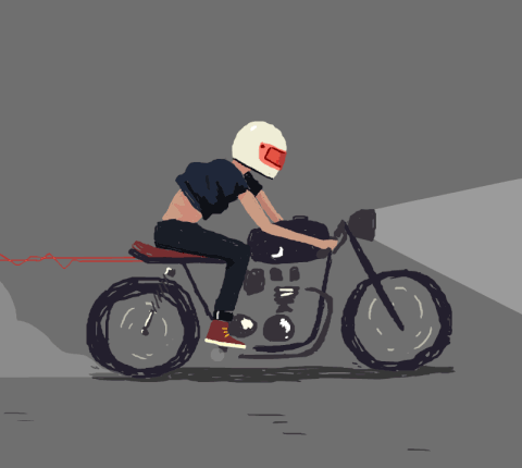 オートバイスタンプGIF | 30個のバイカーのスタンプアニメーション画像