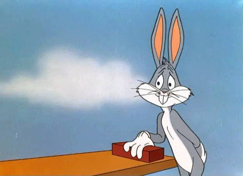 GIFy z Królikiem Bugsem - 100 animowanych obrazów tego królika