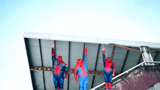 Gruby Spiderman GIF - 100 zabawnych animowanych obrazów