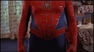 Tjock Spiderman GIFer