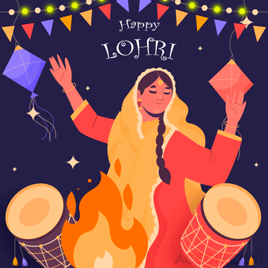 Happy Lohri GIFs - Animated Greeting Cards For Lohri Festival