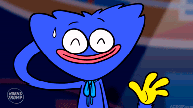 Huggy Wuggy GIFy - zábavné nebo děsivé animované obrázky