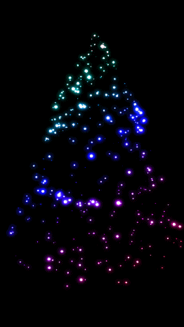 GIF de luces navideñas - Iluminación navideña animada