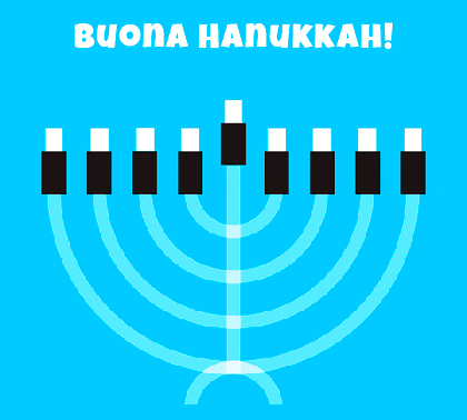 Le GIF di Felice Hanukkah - Cartoline di auguri unici gratuitamente
