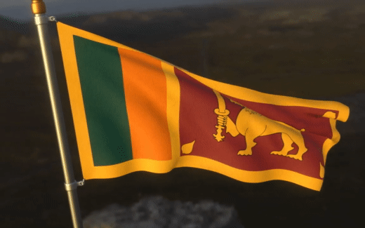 GIFy vlajky Srí Lanky - animované obrázky zdarma