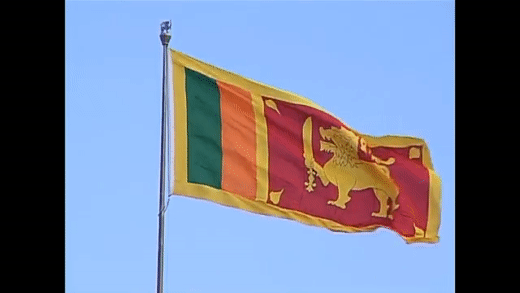 GIFy vlajky Srí Lanky - animované obrázky zdarma