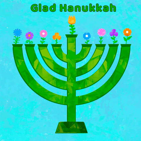 Glad Hanukkah GIF - Unika gratulationskort gratis