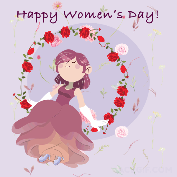 Happy Women's Day GIFs - 42 Greeting Cards For March 8