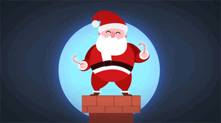 GIFs du Père Noël - 140 Images animées du Père Noël