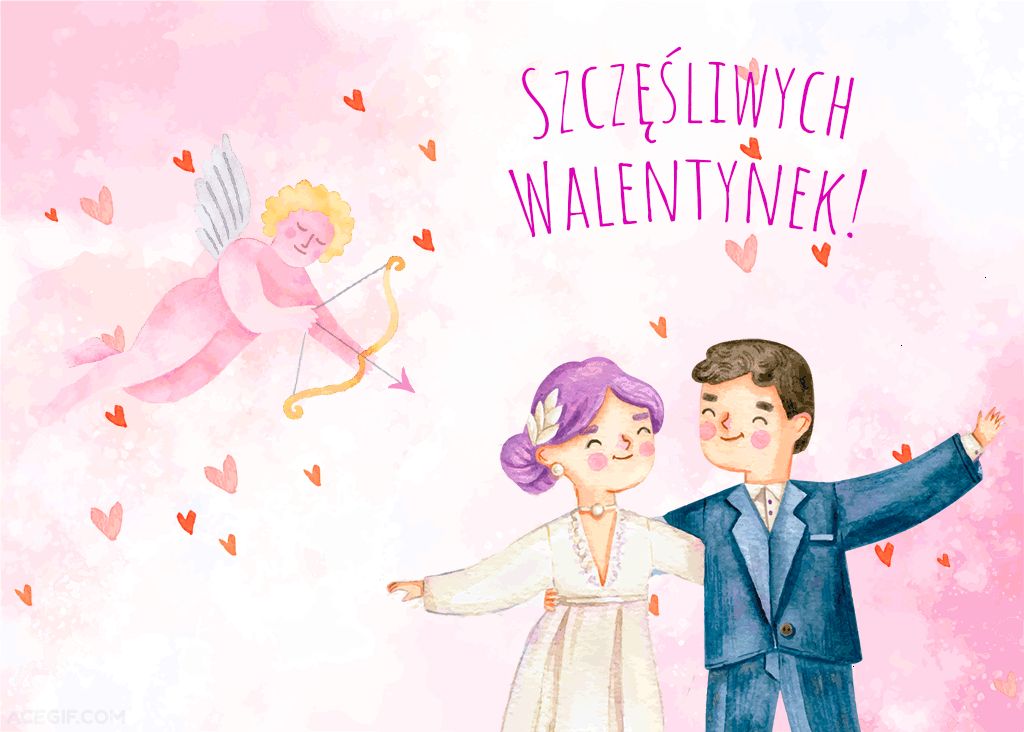 GIFy Szczęśliwych Walentynek - 60 kartek okolicznościowych miłości