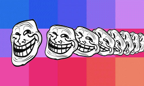 Cara de gozo GIFs - 50 imagens animadas de Trollface