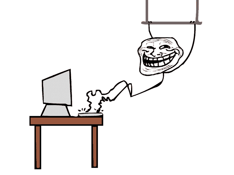 Troll Face Gif Download the best animated Troll Face Gif for your chats.  Discover more #comic, Cute, Smil…