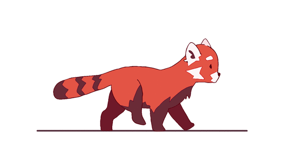 GIFy pandy červené