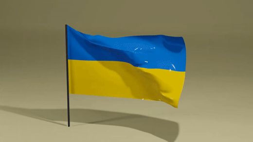 Agitant le drapeau de l'Ukraine GIFs
