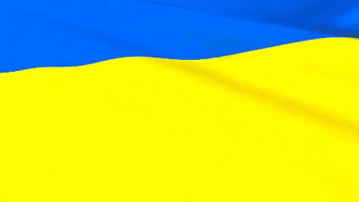 Bandera ondeando de Ucrania en GIF