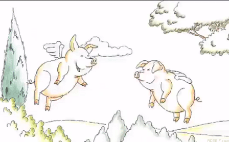 GIFs de Cerdos voladores