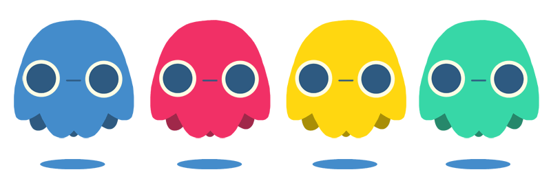 GIFs de fantasmas do Pac-Man