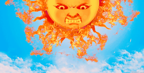 GIFs de calor engraçados - 100 GIFs animados de clima quente