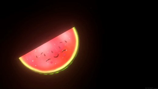 GIFs de melancia dançante