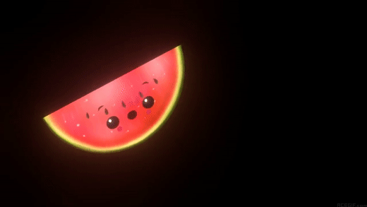 GIFs de melancia dançante