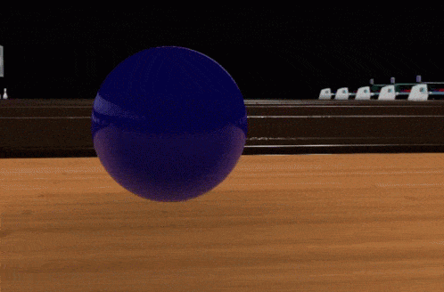 Blaue Bowlingkugel-GIFs