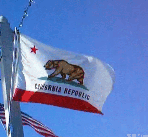 カリフォルニア州の旗GIF