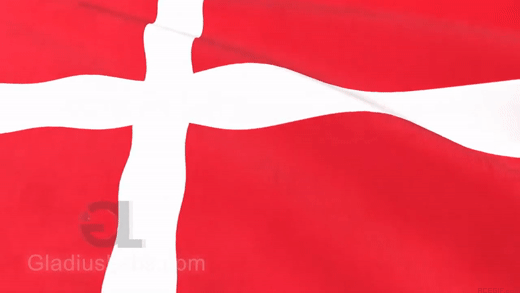 Danmarks flagga GIF