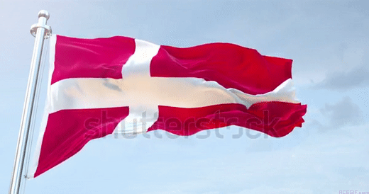 Dänemark Flaggen GIFs