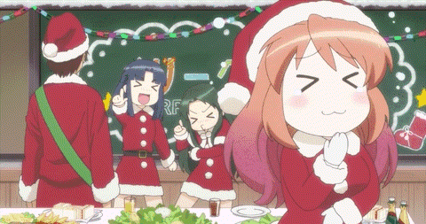 Anime vánoční GIFy