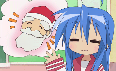 Anime vánoční GIFy