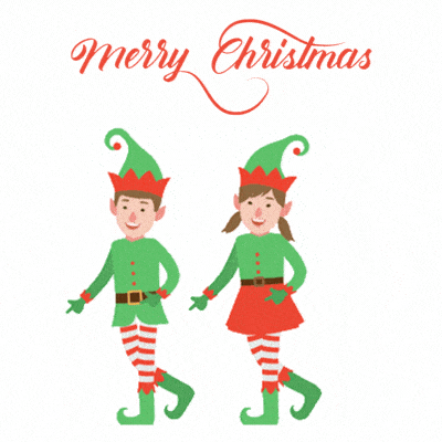 GIFs de elfos navideños