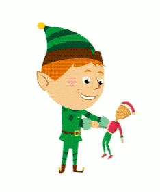 GIFs de elfos navideños