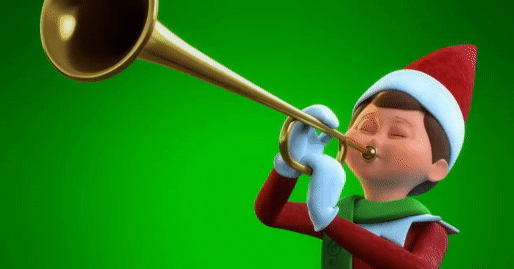 GIF-y świątecznych elfów