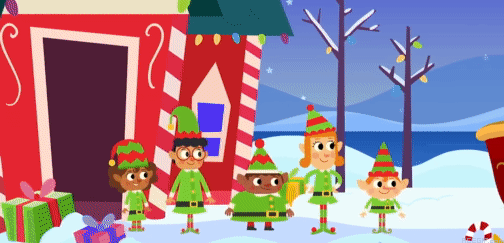 GIFs de elfos de Natal