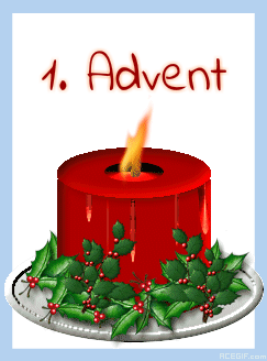 Einen schönen 1. Advent GIF-Grußkarten