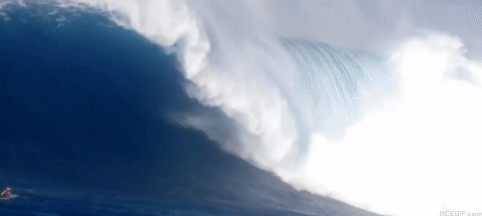 Le GIF di onde dell'oceano
