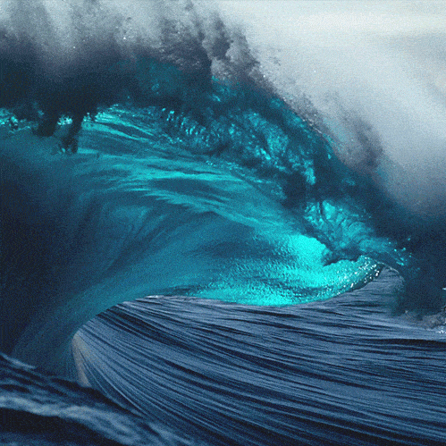 Гифки океанских волн