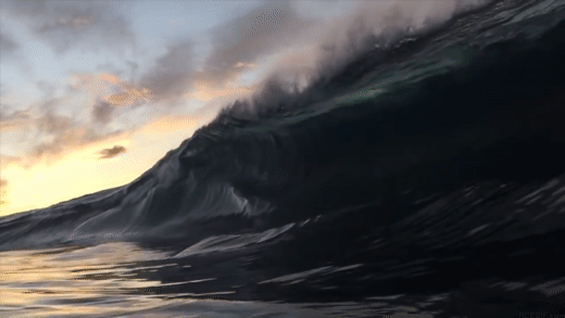 Le GIF di onde dell'oceano