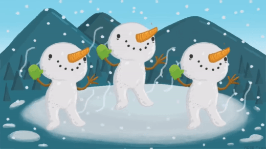GIF di danza della neve