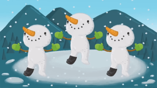 GIFs de danza en la nieve