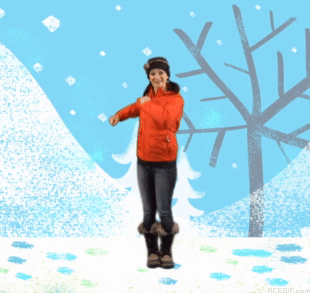 GIF di danza della neve