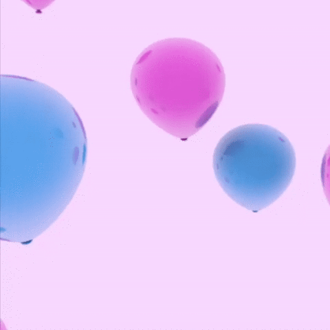 GIFy balóny pro narozeniny nebo jiné oslavy - 60 GIF