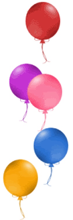 GIF Luftballons für Geburtstag oder andere Feierlichkeiten