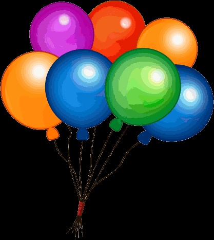 Le GIF con palloncini per il compleanno o altre celebrazioni